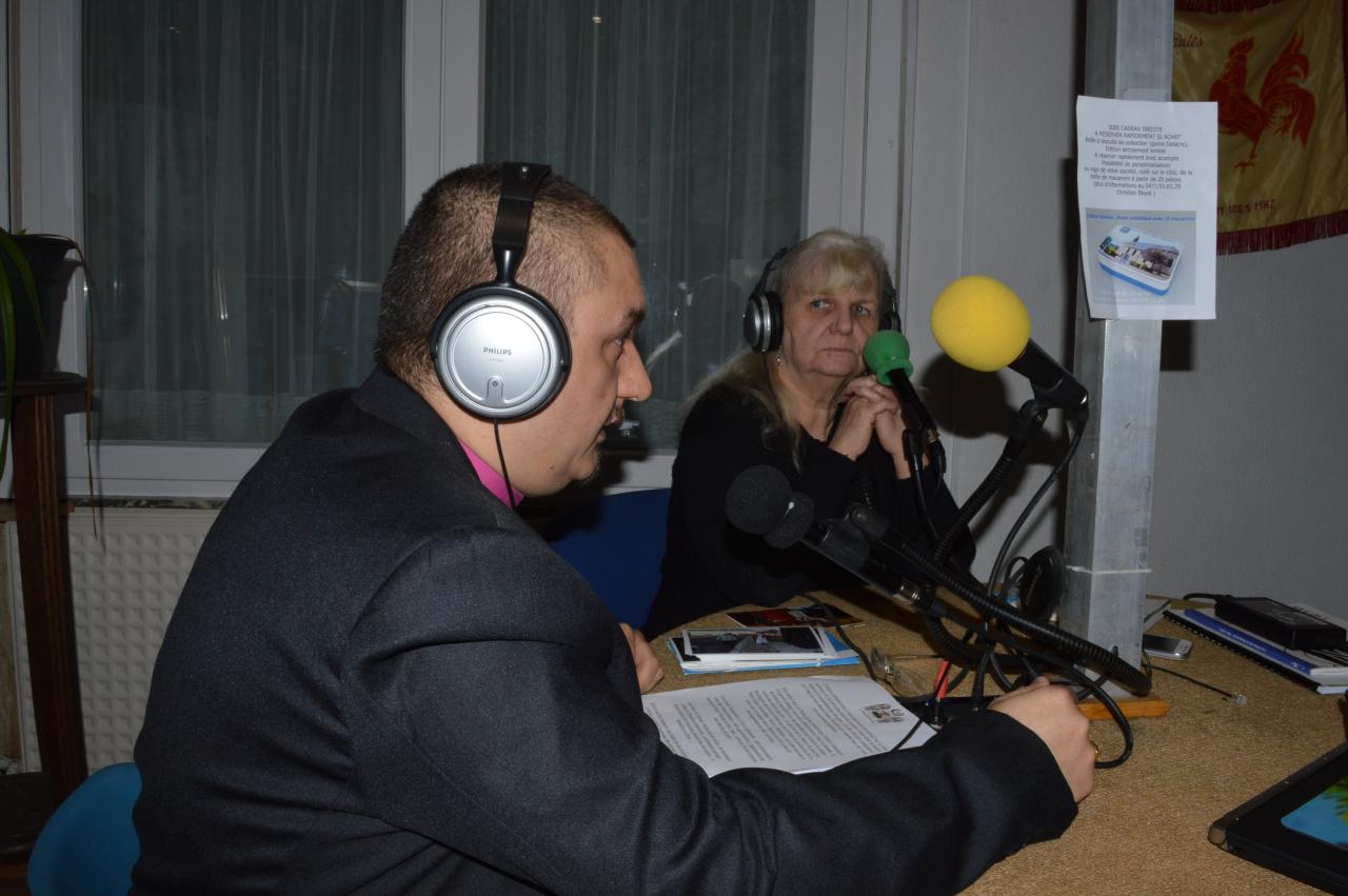 Passage en studio à la radio J600