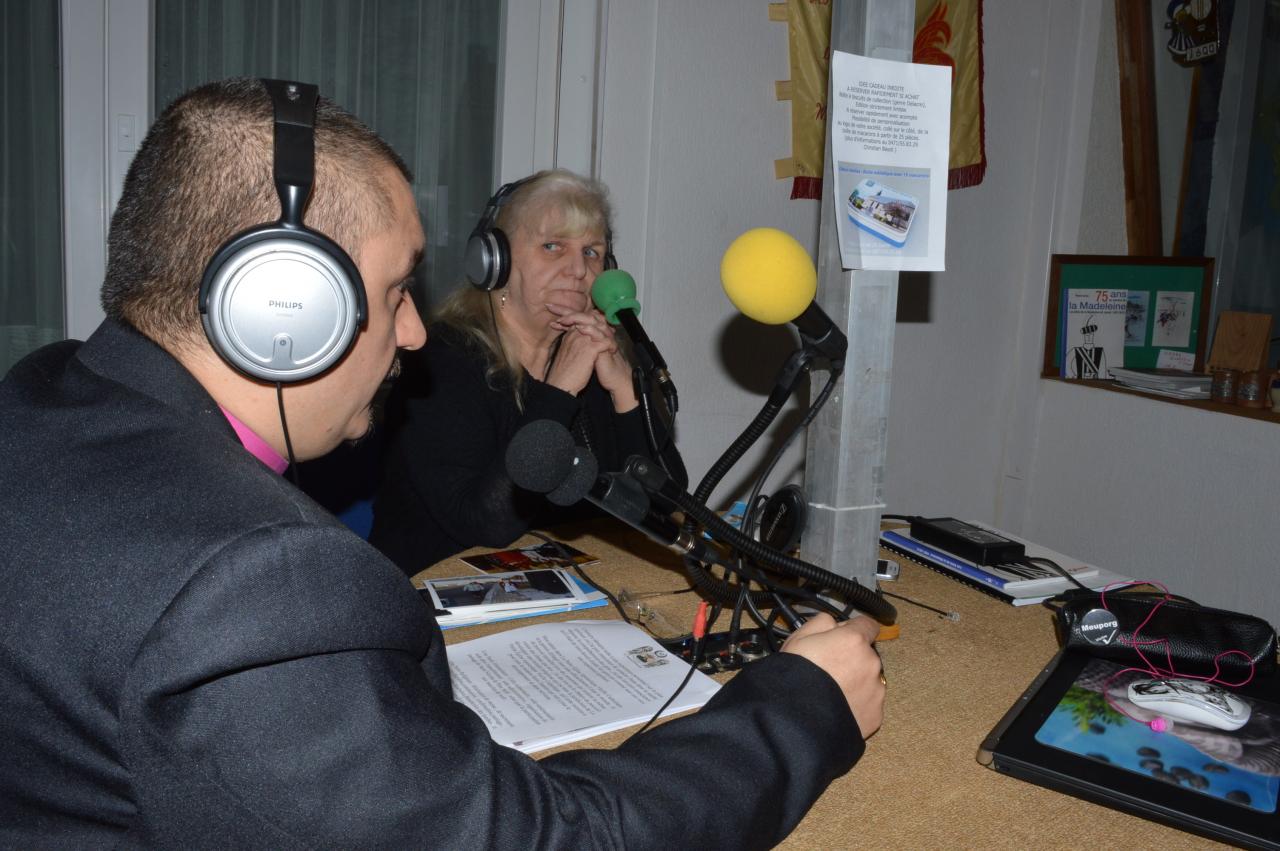 Passage en studio à la radio J600