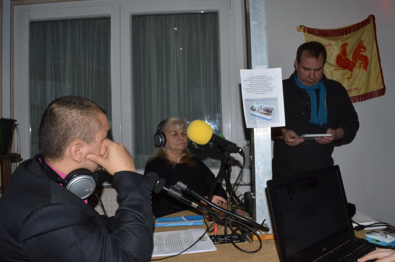 Passage en studio à la radio J600