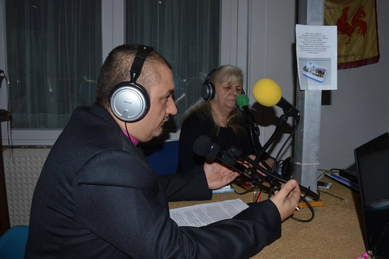 Passage en studio à la radio J600