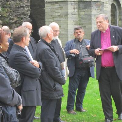 Visite de l'abbaye de Villers-la-ville au synode 2012